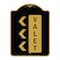 Signmission Designer Series Sign-Valet Left Arrow, Black & Gold Aluminum Sign, 18" x 24", BG-1824-22770 A-DES-BG-1824-22770 - alternate 1